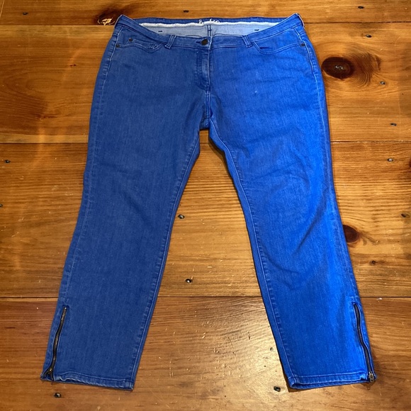BODEN 14 Blue Ankle Skimmer Jeans Zipper - Picture 4 of 12